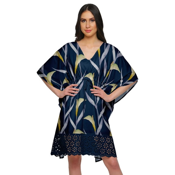 Moomaya Printed Beach Coverup Kimono Caftan Kaftan Swimsuit Cover Ups For Women