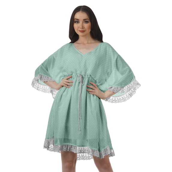 Moomaya Printed Beach Coverups Women Plus Size Sundresses For Women Mini Dress