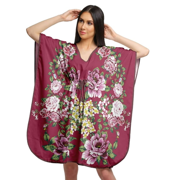 Moomaya Printed Bikini Coverup Caftan Dress Kaftan Dresses For Women Plus Size