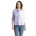 thumbnail image 1 of Moomaya Printed Boyfriend Shirts For Women, Full Sleeve Button Down Pocket Shirt, 1 of 8