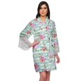 thumbnail image 1 of Moomaya Printed Bridesmaid Robes Short Bride Getting Ready Dress Loungewear, 1 of 6