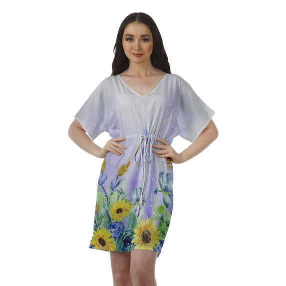 Moomaya Printed Business Casual Dresses Women Sundress Shorts Women Simple Dress