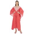 thumbnail image 1 of Moomaya Printed Caftan Gown Maxi Dress For Women Beachwear Party Kimono Cover Up Kaftan, 1 of 7