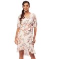thumbnail image 1 of Moomaya Printed Casual Dresses For Women, V-Neck Asymmetric Summer Wrap Dress, 1 of 9