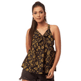 thumbnail image 1 of Moomaya Printed Cinched Waist Viscose Top, Sleeveless Tunic Top, 1 of 8