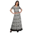 thumbnail image 1 of Moomaya Printed Cold Shoulder Cotton Crop Top Skirt Set Party Wear Ethnic Set, 1 of 6