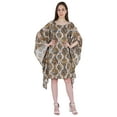 thumbnail image 1 of Moomaya Printed Cold Shoulder Kaftan Cover Up For Women Sundress Caftan Dress, 1 of 7