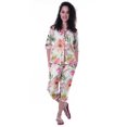 thumbnail image 1 of Moomaya Printed Cotton 3/4 Sleeve Shirt With Capri 2 Piece Nightwear Set Sleepwear For Womens, 1 of 7