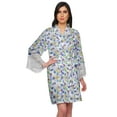 thumbnail image 1 of Moomaya Printed Cotton Robes For Women Plus Size Kimono Robe Short Nightwear, 1 of 6