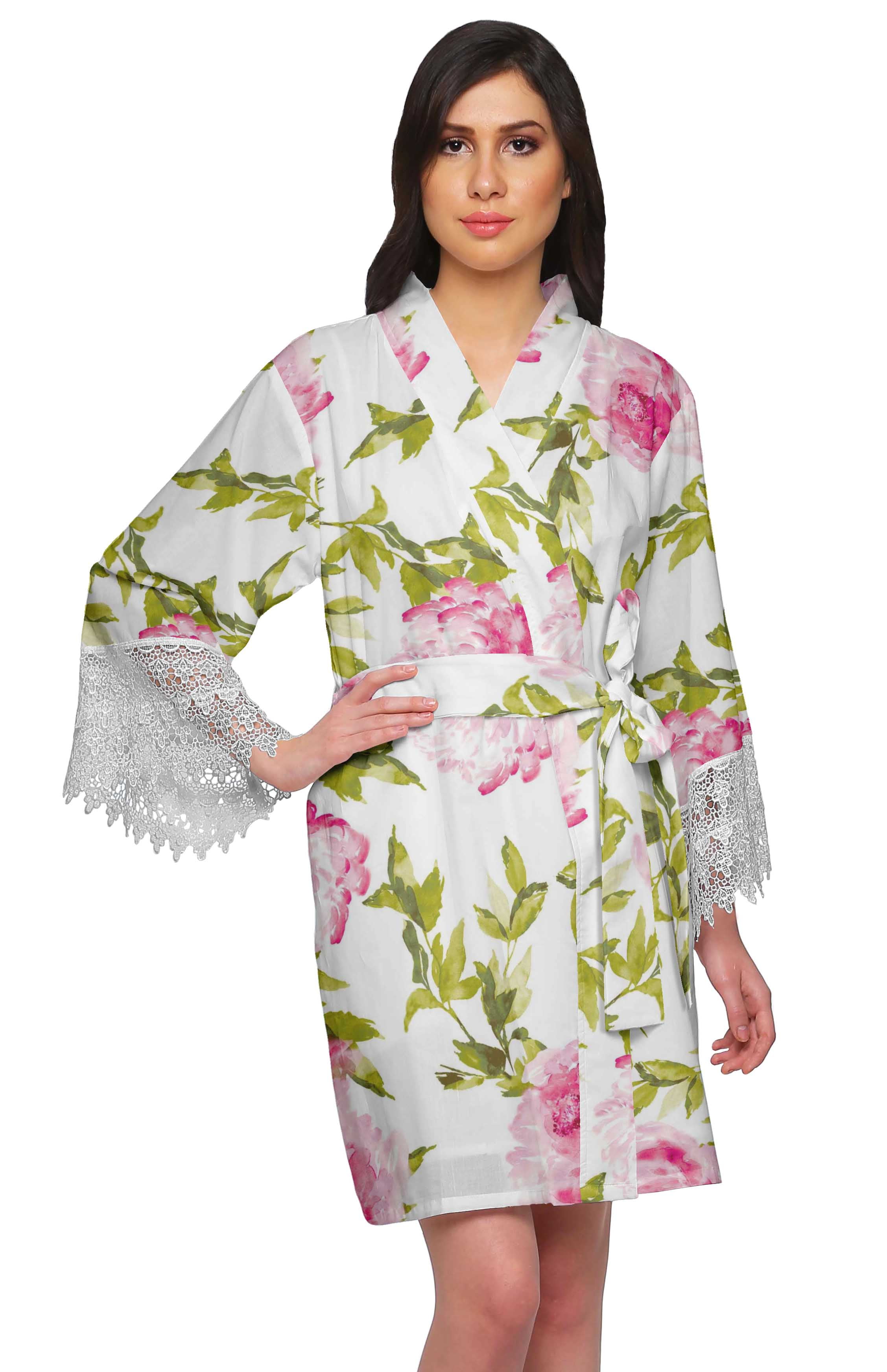 Cotton Nightgowns Women Buy Moomaya Floral Printed Puff Sleeves