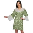 thumbnail image 1 of Moomaya Printed Cotton Venice Lace Bridesmaid Robe Short Robes For Women, 1 of 1