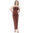 thumbnail image 1 of Moomaya Printed Frilled Jumpsuit, Viscose Rayon Adjustable Spaghetti Strap Casual Romper, 1 of 8