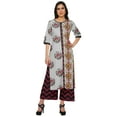 thumbnail image 1 of Moomaya Printed Indian Palazzo Set Viscose Santoon Women Ethnic Wear Plus Size, 1 of 1