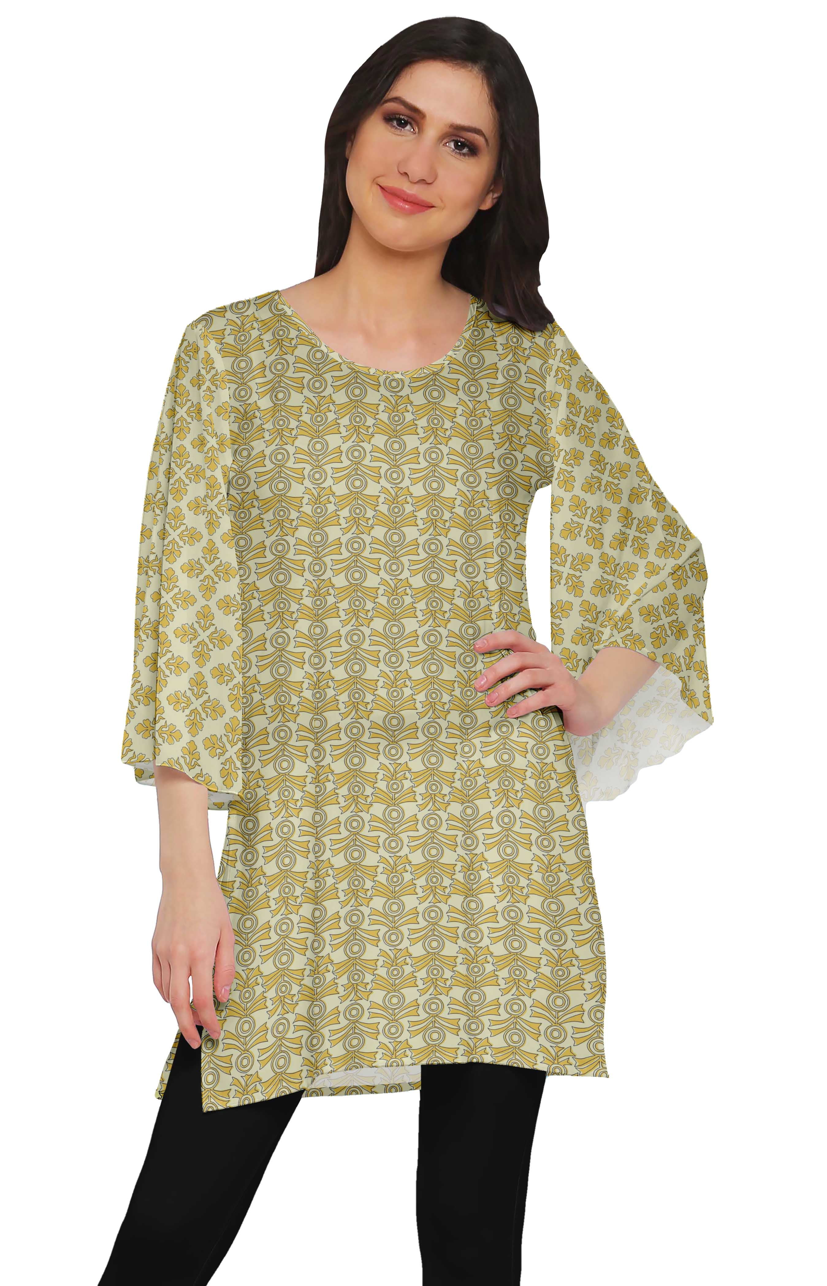 Ladies Round Neck Kurti - Ladies Round Neck Kurti buyers, suppliers,  importers, exporters and manufacturers - Latest price and trends