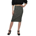 thumbnail image 1 of Moomaya Printed Knee Length Skirt For Women Plus Size Poly Spandex Skirt, 1 of 6