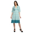 thumbnail image 1 of Moomaya Printed Knee Long Dress For Women Plus Size Casual Clothing Summer Wear, 1 of 6