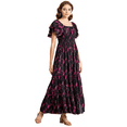 thumbnail image 1 of Moomaya Printed Long Dress For Women, Chic Resort Wear Maxi Dress, 1 of 9