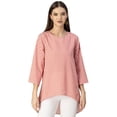 thumbnail image 1 of Moomaya Printed Long Sleeve Asymmetric Top - Modern Women's Casual Top, 1 of 9