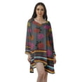 thumbnail image 1 of Moomaya Printed Long Sleeve Cocktail Dress Christmas Outfits Short Holiday Dress, 1 of 6