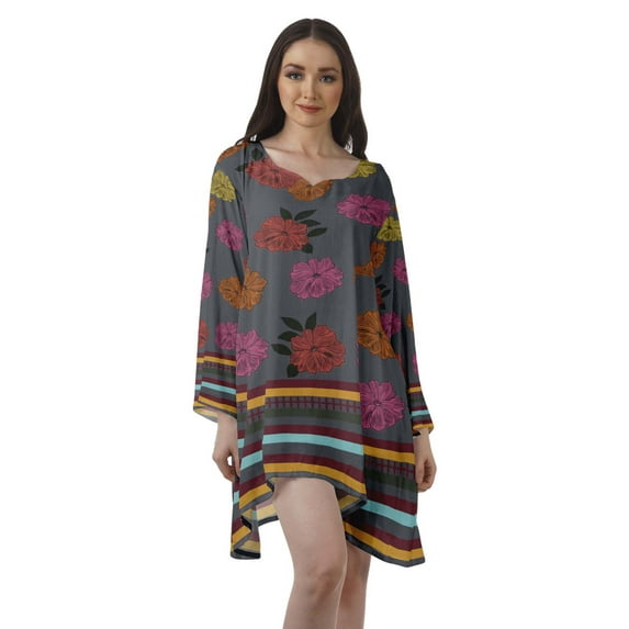 Moomaya Printed Long Sleeve Cocktail Dress Christmas Outfits Short Holiday Dress