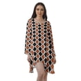 thumbnail image 1 of Moomaya Printed Long Sleeve Cocktail Dress Christmas Outfits Short Holiday Dress, 1 of 6