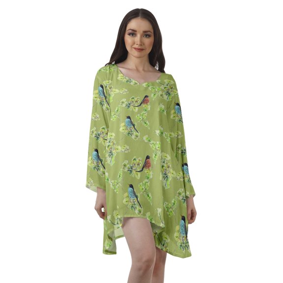 Moomaya Printed Long Sleeve Cocktail Dress Christmas Outfits Short Holiday Dress