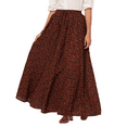 thumbnail image 1 of Moomaya Printed Maxi Skirt, Women's Elastic Waist Flowy Summer Long Skirt, 1 of 9