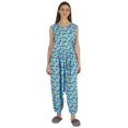 thumbnail image 1 of Moomaya Printed Rayon Nightwear Set For Womens Sleepwear Drop Crotch Pajama 2 Pcs Loungewear, 1 of 7