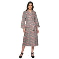 thumbnail image 1 of Moomaya Printed Robe For Girls Cotton Bathrobes For Women Wrap Dressing Gown, 1 of 6