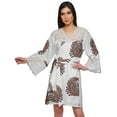 thumbnail image 1 of Moomaya Printed Robe For Girls Cotton Plus Size Nightwear Summer Bathrobes, 1 of 6