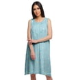 thumbnail image 1 of Moomaya Printed Round Neck Nursing Sleepwear Cotton A-Line Sleeveless Nightdress, 1 of 6