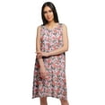 thumbnail image 1 of Moomaya Printed Round Neck Nursing Sleepwear Cotton A-Line Sleeveless Nightdress, 1 of 6