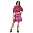 thumbnail image 1 of Moomaya Printed Short Skirts For Women Cotton Pleated Mini Skirt Summer Clothing, 1 of 6