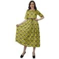 thumbnail image 1 of Moomaya Printed Short Sleeve Dress Pleated Women Plus Size Casual Work Dress, 1 of 6