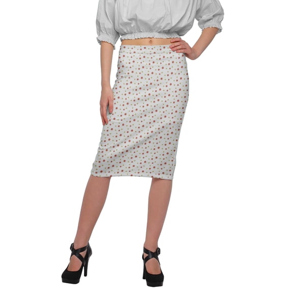 Moomaya Printed Skirts For Women Knee Length Skirt For Girls Casual Clothing