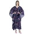 thumbnail image 1 of Moomaya Printed Sleep Loungewear For Women kimono sleeves Kaftan Resort Dress/ Maternity Wear, 1 of 7