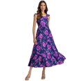 thumbnail image 1 of Moomaya Printed Sleeveless Tiered Dress With Pockets, Vacation Maxi Dress, 1 of 8