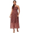 thumbnail image 1 of Moomaya Printed Smocked Dress, Sleeveless Adjustable Strap Maxi Dress, 1 of 8