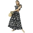 thumbnail image 1 of Moomaya Printed Summer Coord Set For Womens, Viscose Rayon 2 Pcs Set Crop Top and Skirt Set, 1 of 8