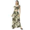 thumbnail image 1 of Moomaya Printed Summer Coord Set For Womens, Viscose Rayon 2 Pcs Set Crop Top and Skirt Set, 1 of 8