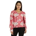 thumbnail image 1 of Moomaya Printed Tops For Women Button Down Full Sleeve Casual Shirt Blouse, 1 of 9