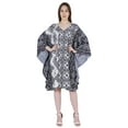 thumbnail image 1 of Moomaya Printed Tunic Kaftan Dress For Women Kimono Sleeves Loungewear Coverup Caftan Dress, 1 of 7