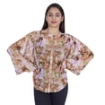 thumbnail image 1 of Moomaya Printed WoMen's Button Down Shirt Mandarin Collar Full Sleeve Summer Top, 1 of 8