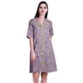 thumbnail image 1 of Moomaya Printed Womens Button Down Shirts Short Sleeve Shirts For Women-S-XXL, 1 of 6