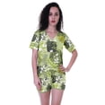 thumbnail image 1 of Moomaya Printed Womens NightwearSet w/ Shorts Cotton Sleepwear 2 Pcs Nightdress, 1 of 5