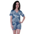 thumbnail image 1 of Moomaya Printed Womens NightwearSet w/ Shorts Cotton Sleepwear 2 Pcs Nightdress, 1 of 5