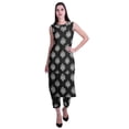 thumbnail image 1 of Moomaya Printed Womens Sleeveless Peter Pan Collar Kurta Pant Set,2 Piece Ethnic Set, 1 of 7