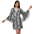 thumbnail image 1 of Moomaya Printed&nbsp;Bathrobe&nbsp;For Girls Bell Sleeves&nbsp;Robe&nbsp;For Women Crossover&nbsp;Robes, 1 of 6