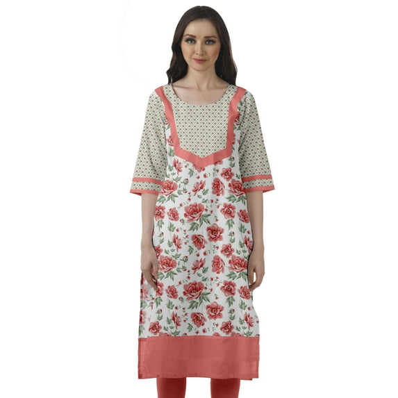 Moomaya Readymade Printed Kurta Women Formal & Party Cotton Ethnic Kurti Top