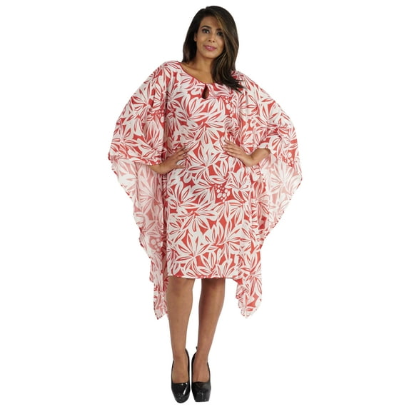 Moomaya Short Kaftan For Women Printed Beach Swimsuit Cover Up Dress Caftan
